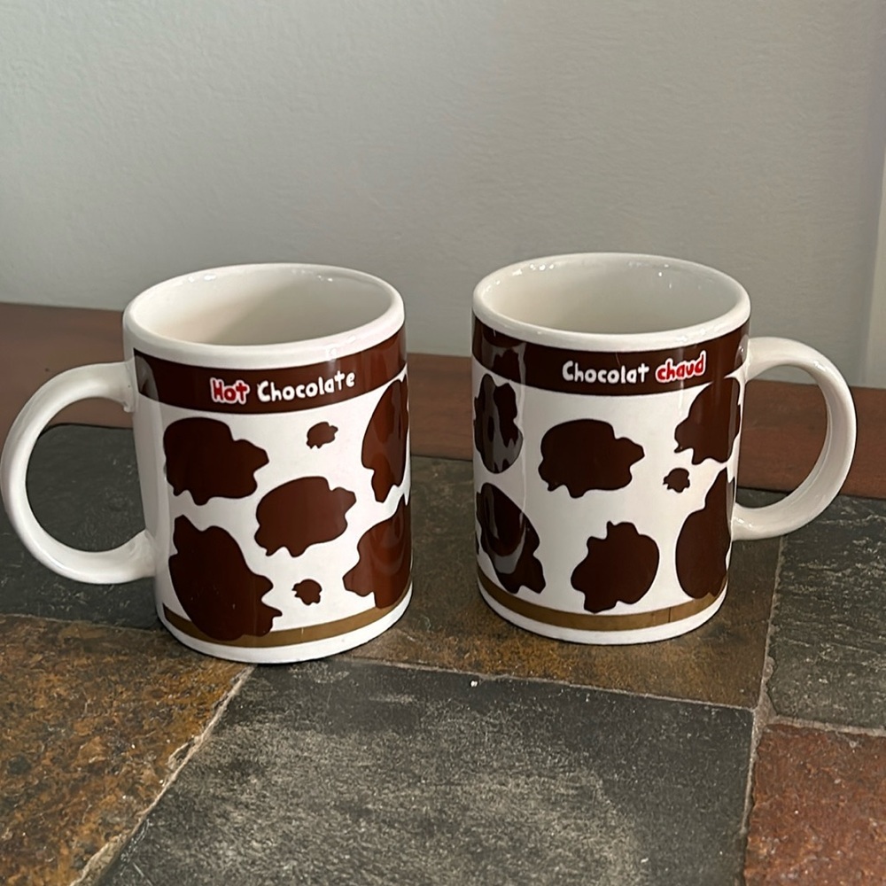 🔥🔥Set of 2 hot chocolat coffee mug print